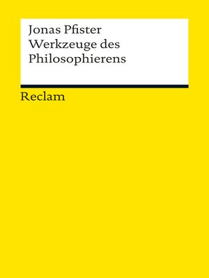 cover image of Werkzeuge des Philosophierens
